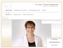 Tablet Screenshot of drklingmann.de